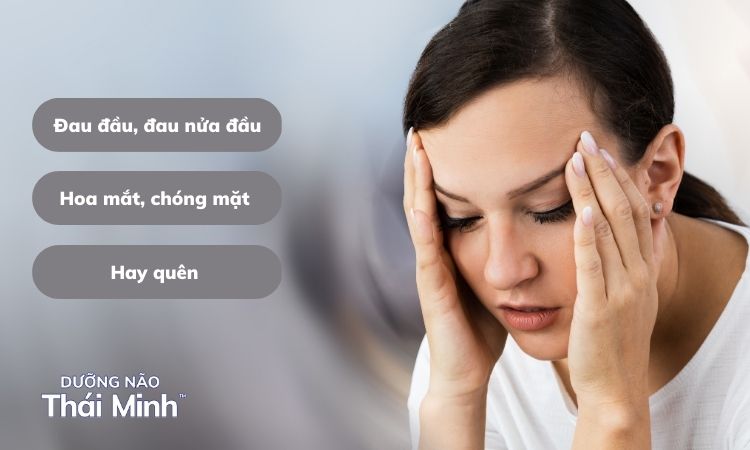 Biểu hiện của đau đầu, chóng mặt, suy giảm trí nhớ 1 Biểu hiện của đau đầu, chóng mặt, suy giảm trí nhớ 1